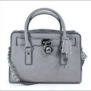 Michael Kors grey purse and wallet